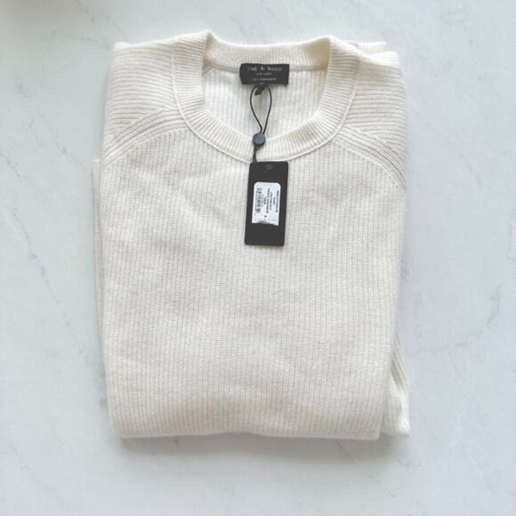 Rag and Bone Ivory Cashmere Sweater NWT - Picture 2 of 3